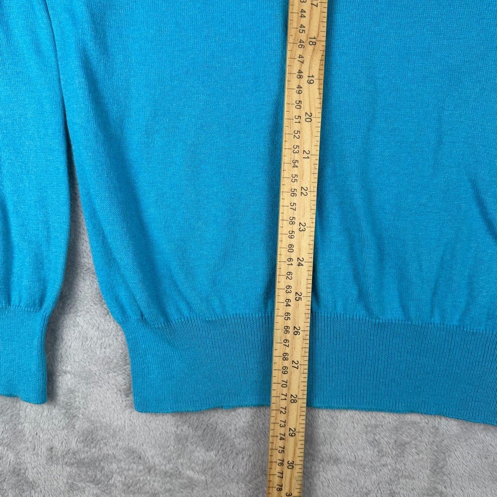 Peter Millar Men’s Sweater XL Blue Long Sleeve Cashmere Blend Pullover Golf - Picture 5 of 11